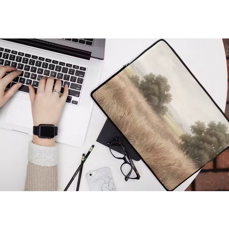 Laptophoes - Landschap - Minimalistisch - Beige — 3