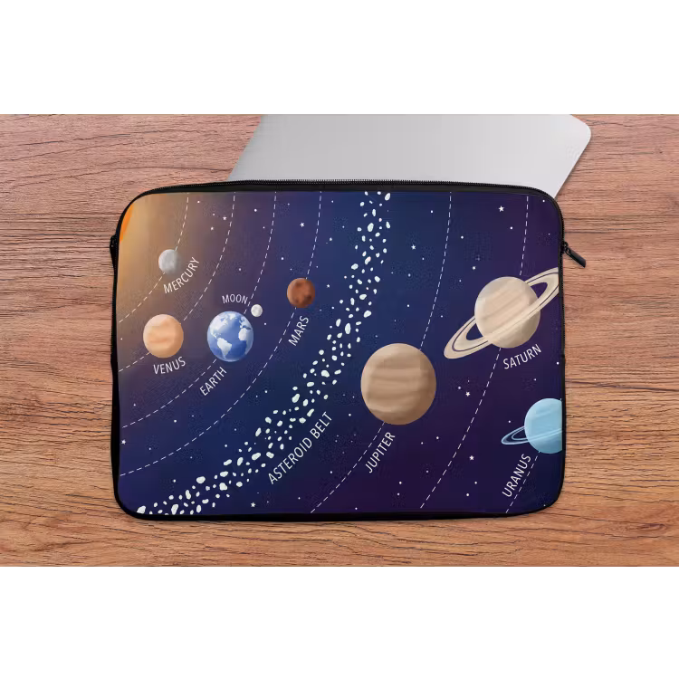 Laptophoes - Planetenstelsel - Ruimte - Illustratie — 2