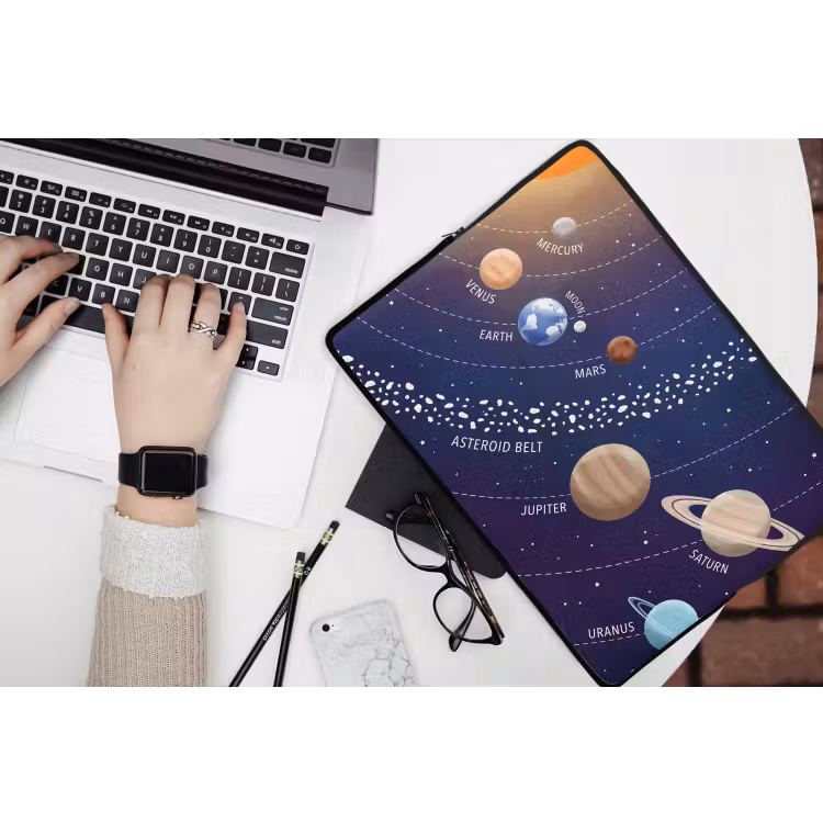 Laptophoes - Planetenstelsel - Ruimte - Illustratie — 3