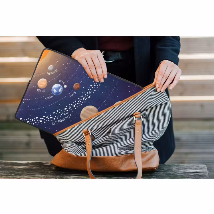 Laptophoes - Planetenstelsel - Ruimte - Illustratie — 4