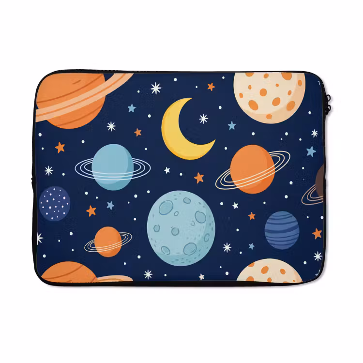 Laptophoes - Ruimte - Planeten - Kleurrijk — 5