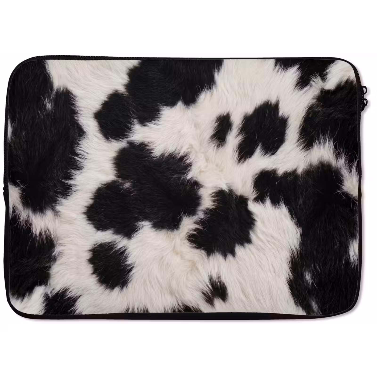 Laptophoes - Bont - Textuur - Zwart - Wit — 1