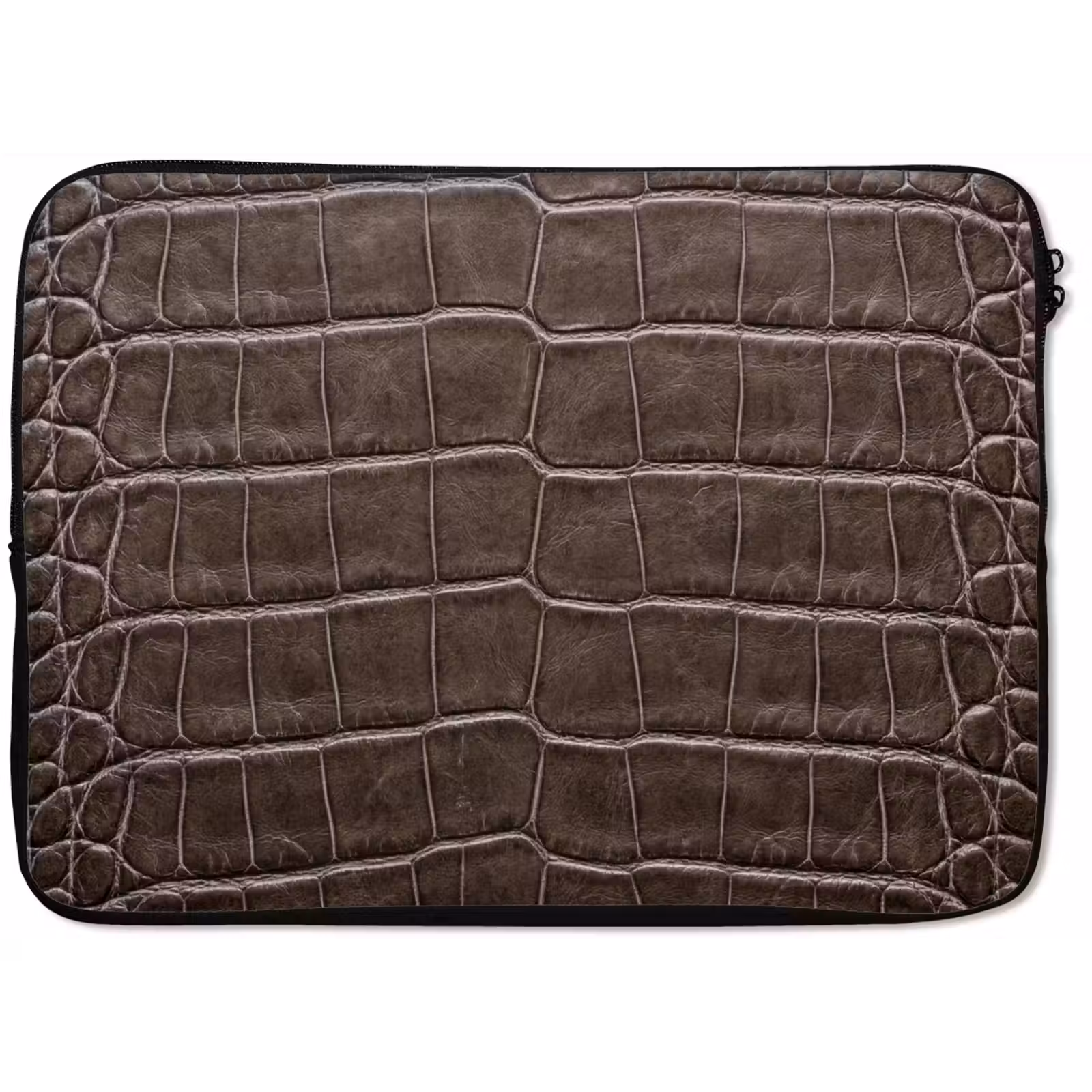 Laptophoes - Leer - Krokodil - Mat — 1
