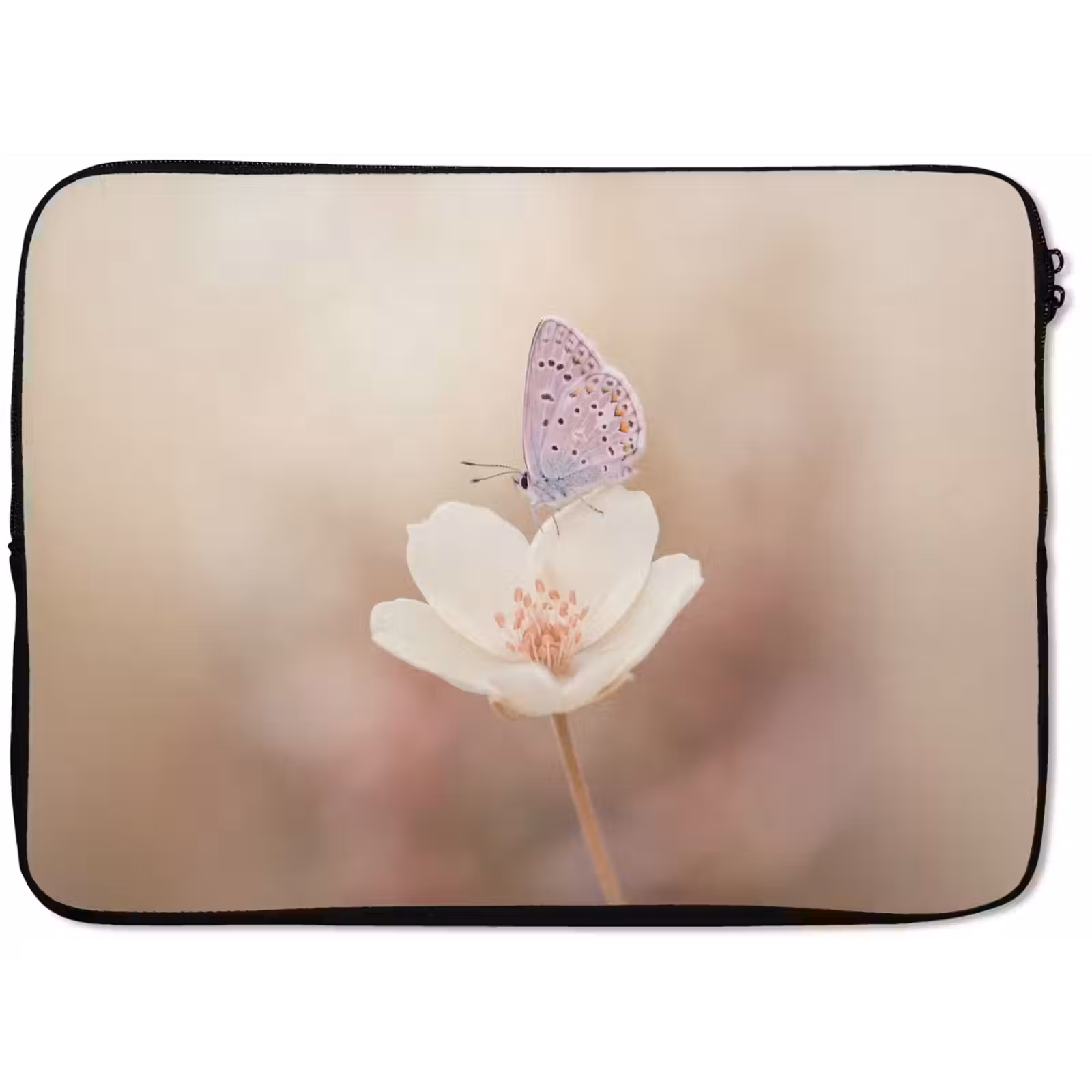 Laptophoes - Vlinder - Bloem - Blauw — 1