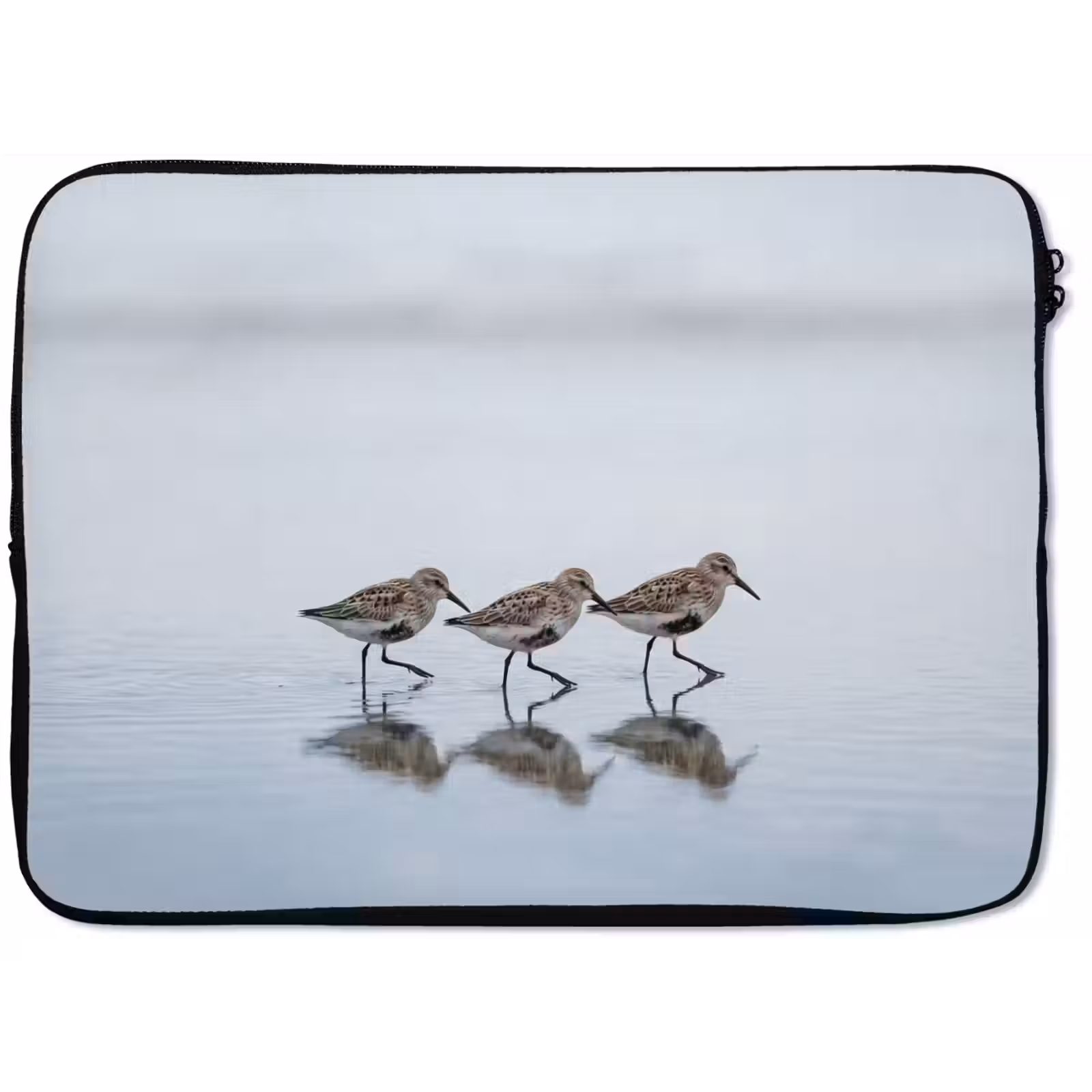 Laptophoes - Vogels - Water - Grijs — 1
