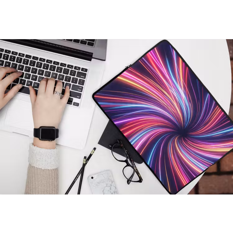 Laptophoes - Abstract - Swirl - Futuristic - Neon — 3