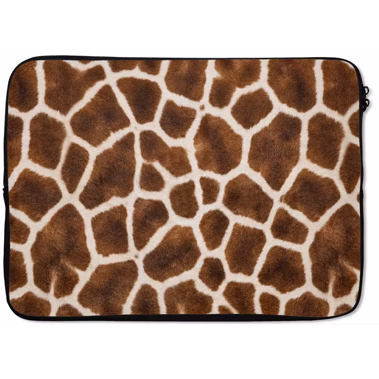 Laptophoes - Giraf - Vacht - Klassiek - Bruin — 1