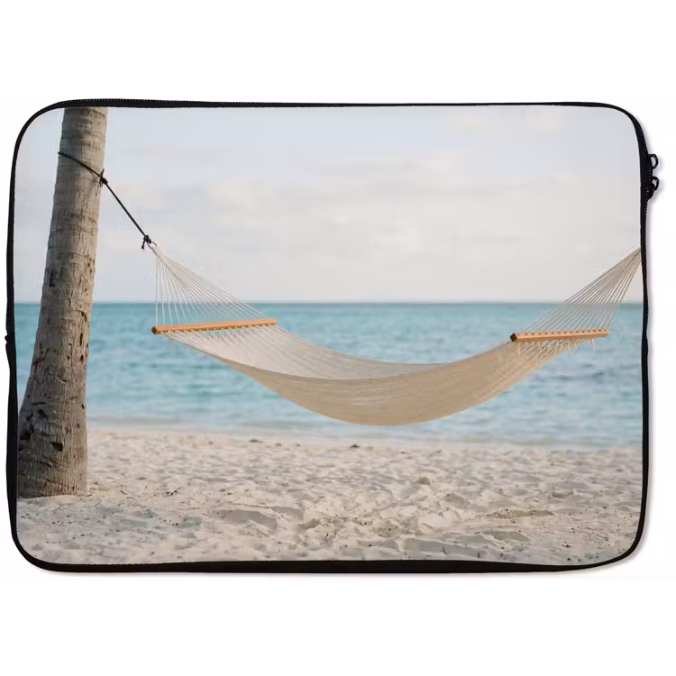 Laptophoes - Hangmat - Strand - Wit — 1