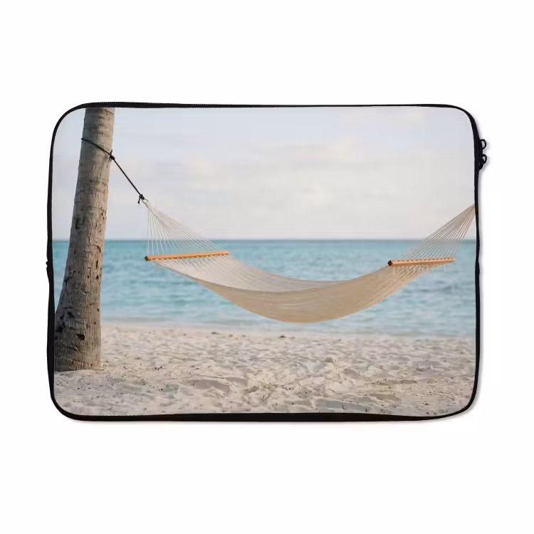 Laptophoes - Hangmat - Strand - Wit — 5