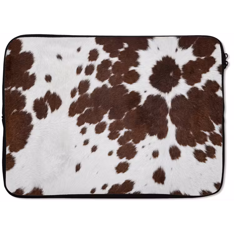 Laptophoes - Koeienhuid - Klassiek - Bruin — 1