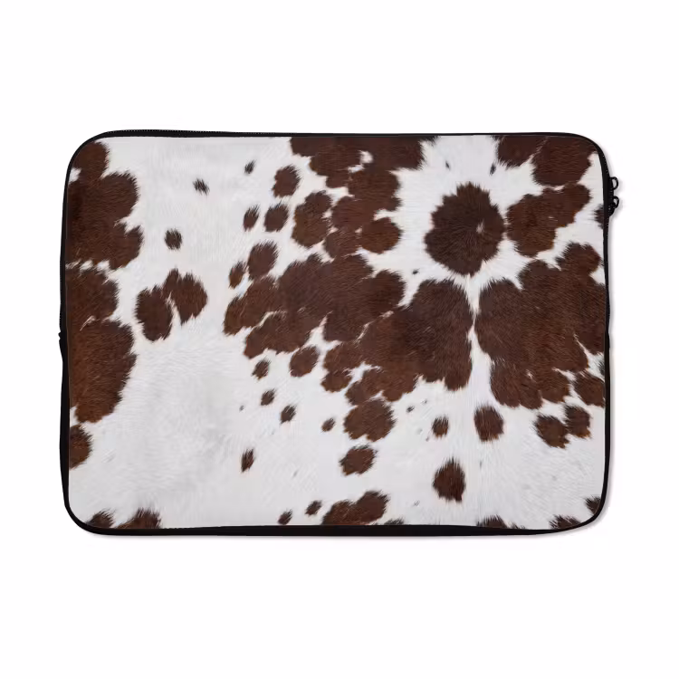 Laptophoes - Koeienhuid - Klassiek - Bruin — 5