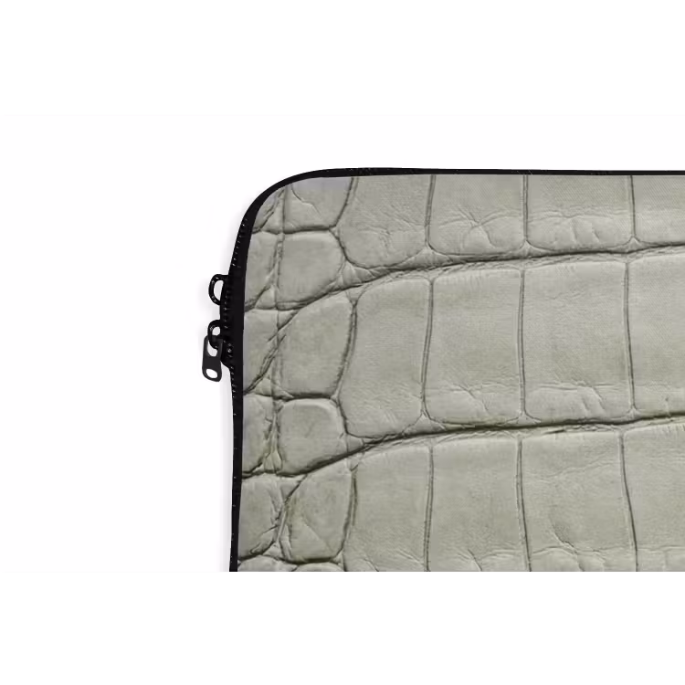 Laptophoes - Krokodillenleer - Schubben - Groen — 6