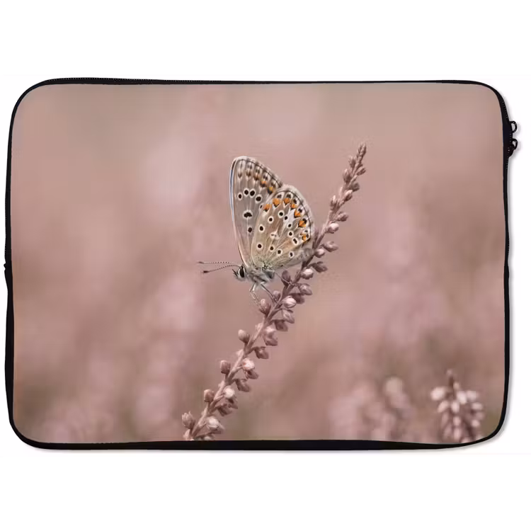 Laptophoes - Lavendel - Vlinder - Paars — 1