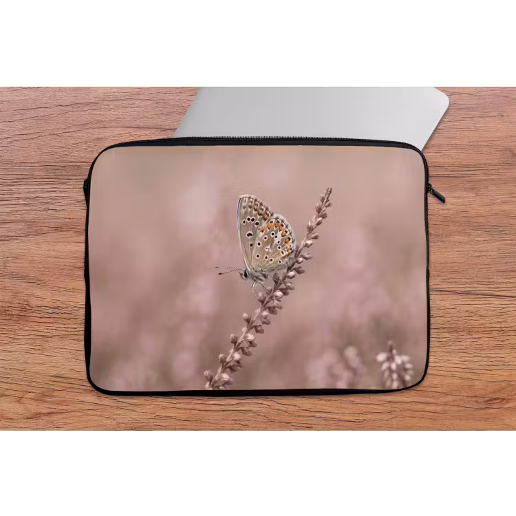 Laptophoes - Lavendel - Vlinder - Paars — 2