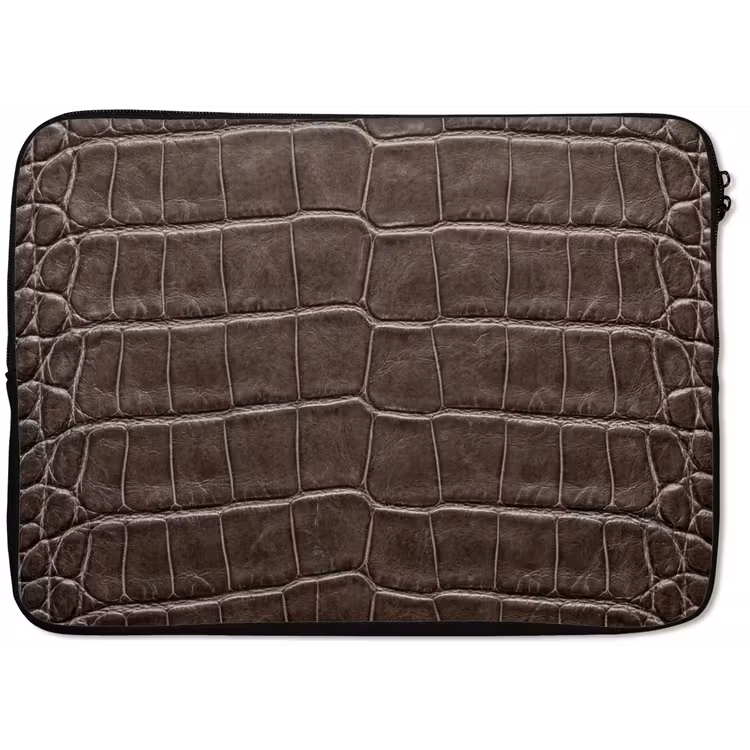 Laptophoes - Leer - Krokodil - Mat — 1