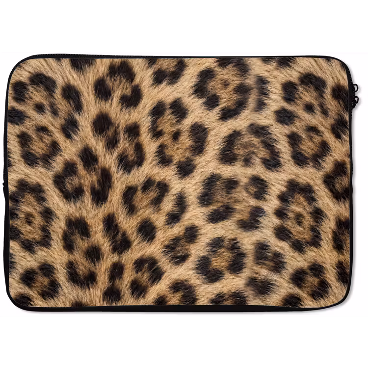 Laptophoes - Luipaard - Vacht - Klassiek - Bruin — 1
