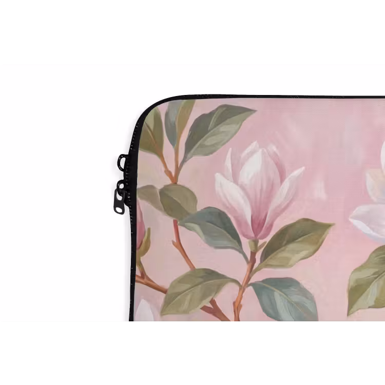 Laptophoes - Magnolia's - Patroon - Roze — 6