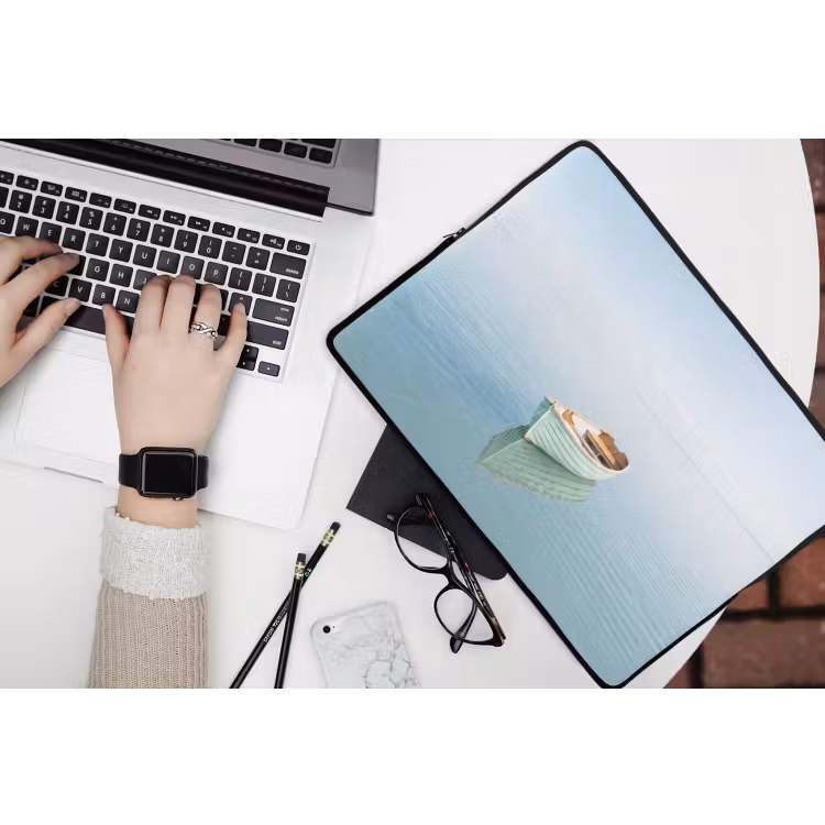 Laptophoes - Minimalistisch - Boot - Zee — 3