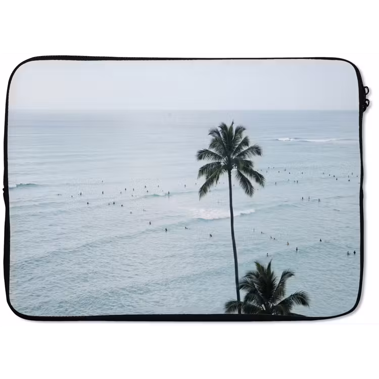 Laptophoes - Oceaan - Palmbomen - Surfers — 1