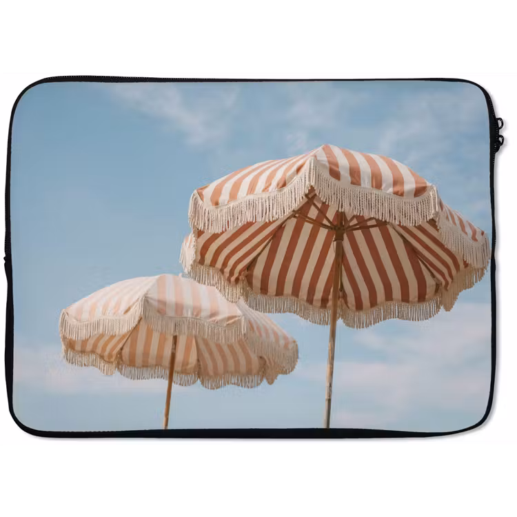 Laptophoes - Parasol - Lucht - Rood — 1