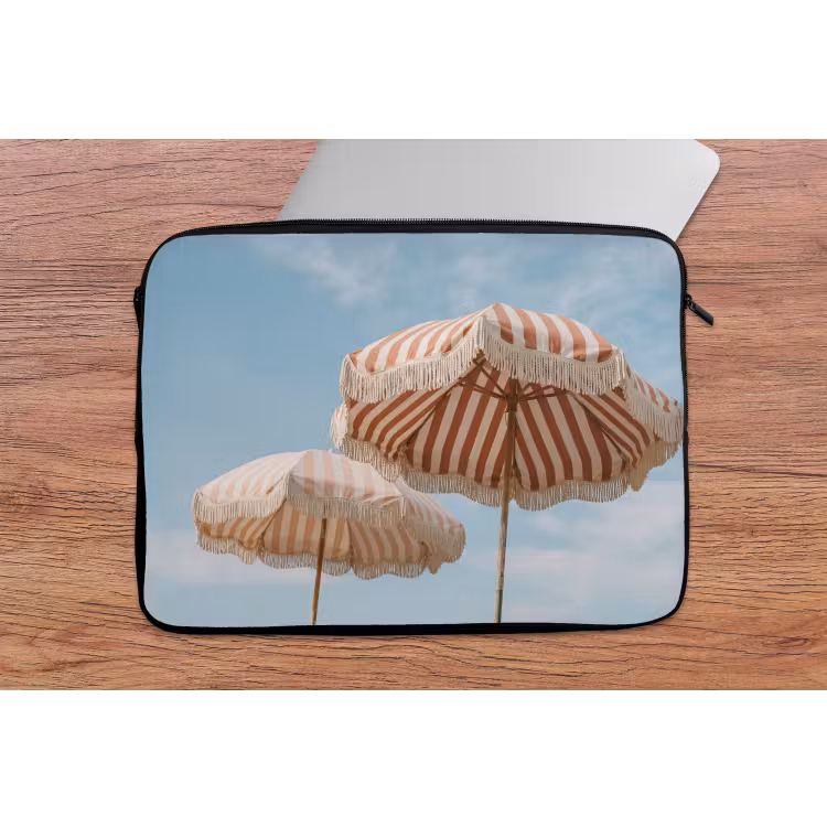 Laptophoes - Parasol - Lucht - Rood — 2