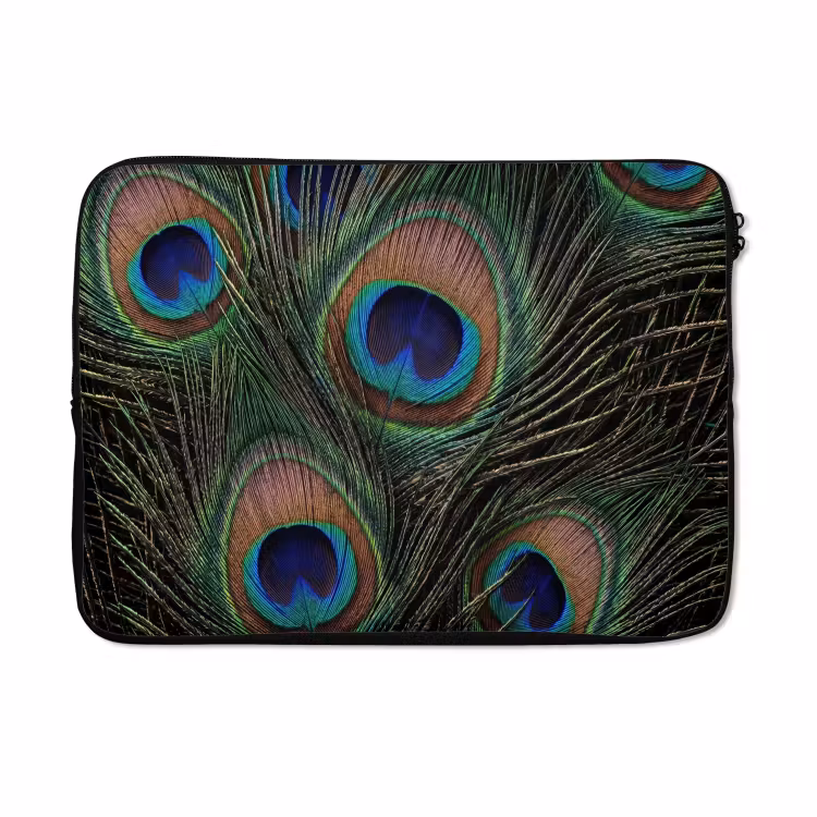 Laptophoes - Pauwenveren - Klassiek - Groen — 5
