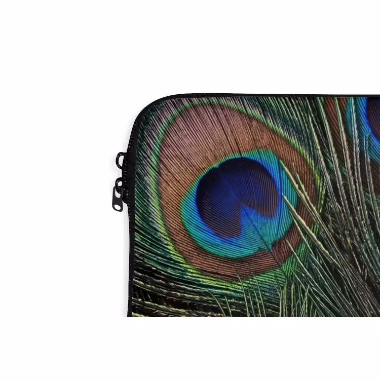 Laptophoes - Pauwenveren - Klassiek - Groen — 6