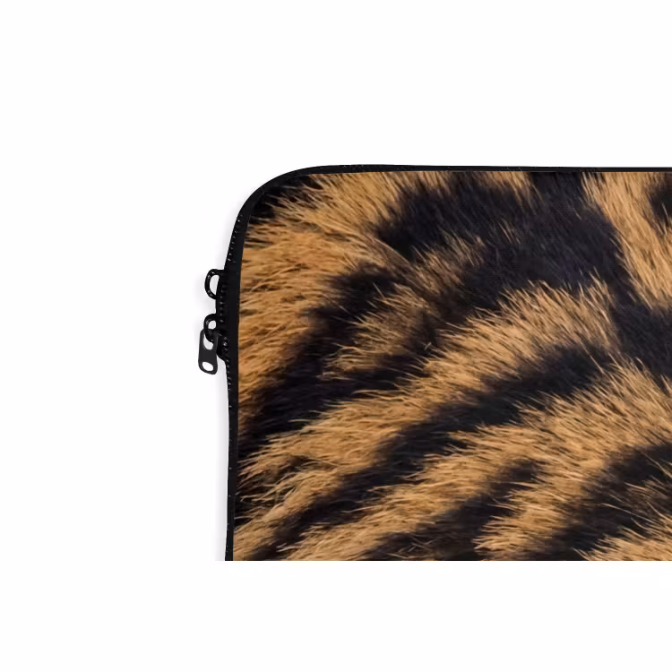 Laptophoes - Realistisch - Tijgervacht - Zwart — 6