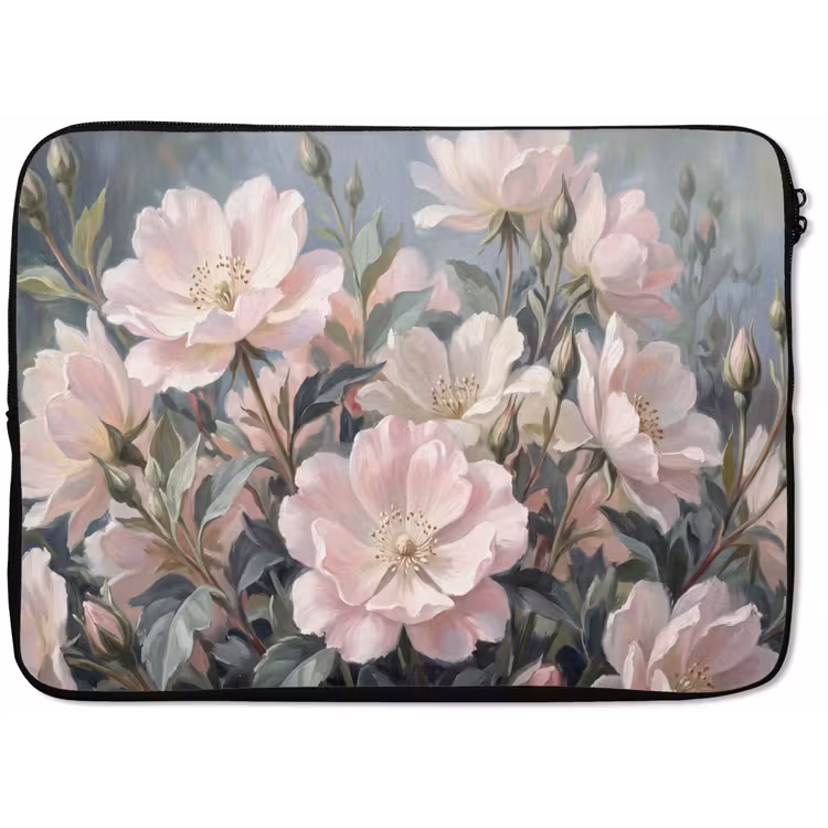 Laptophoes - Rozen - Illustratie - Roze — 1