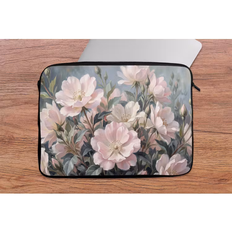 Laptophoes - Rozen - Illustratie - Roze — 2