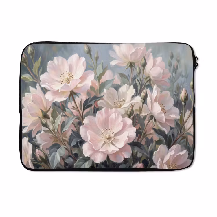 Laptophoes - Rozen - Illustratie - Roze — 5