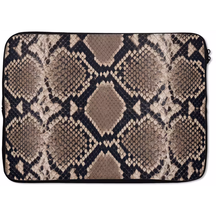 Laptophoes - Slangenprint - Python - Bruin — 1