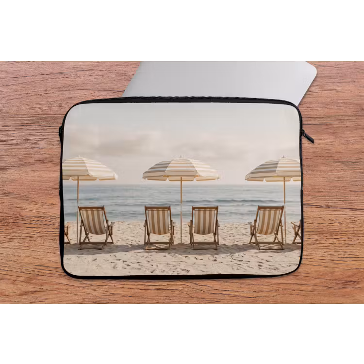 Laptophoes - Strand - Stoelen - Parasol — 2