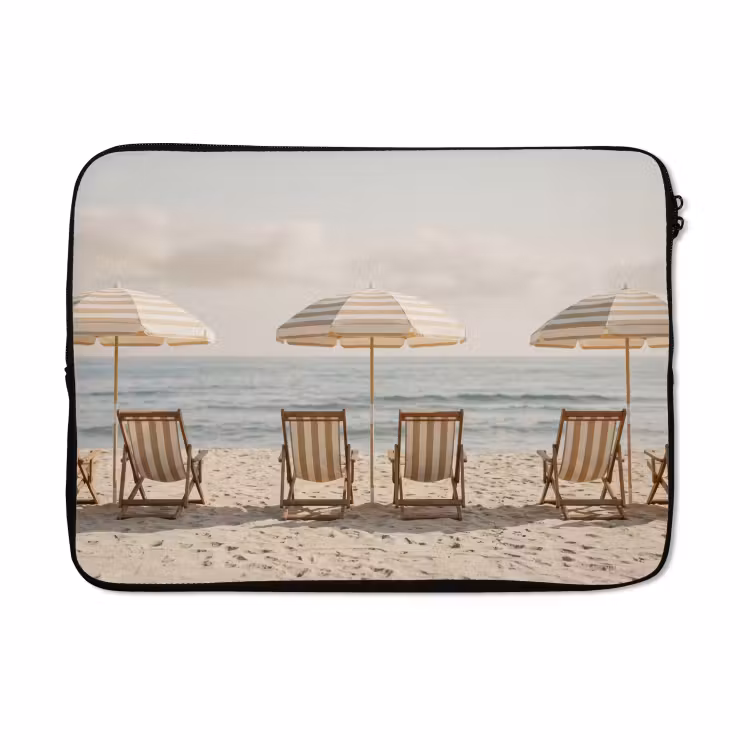 Laptophoes - Strand - Stoelen - Parasol — 5