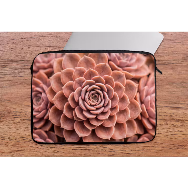 Laptophoes - Vetplant - Organisch - Roze — 2