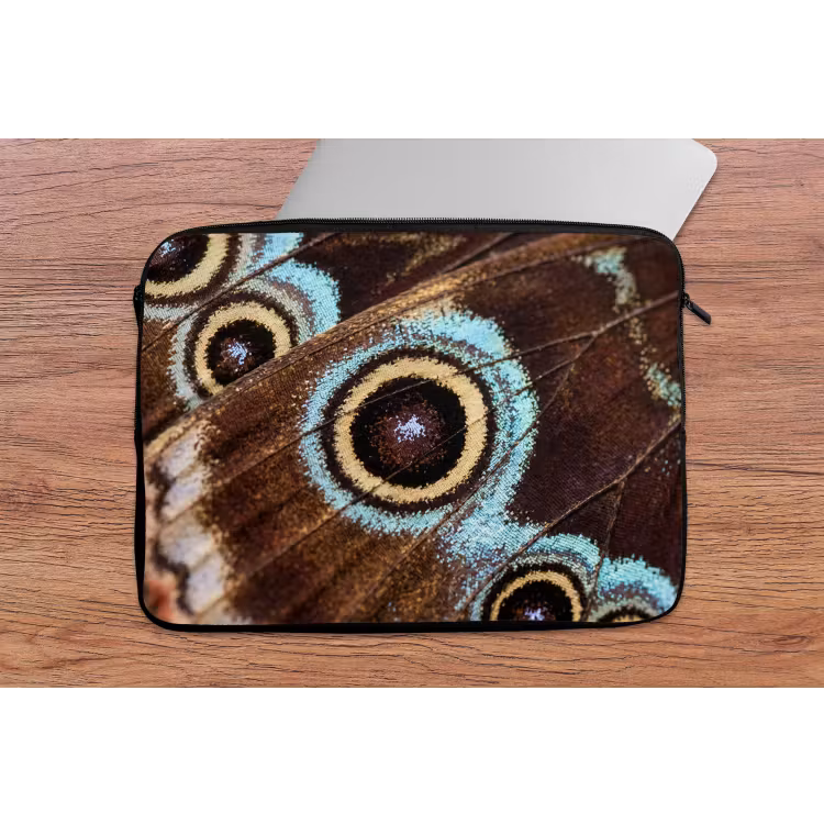 Laptophoes - Vleugels - Vlinder - Blauw — 2