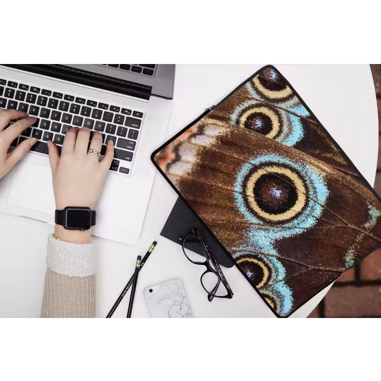 Laptophoes - Vleugels - Vlinder - Blauw — 3
