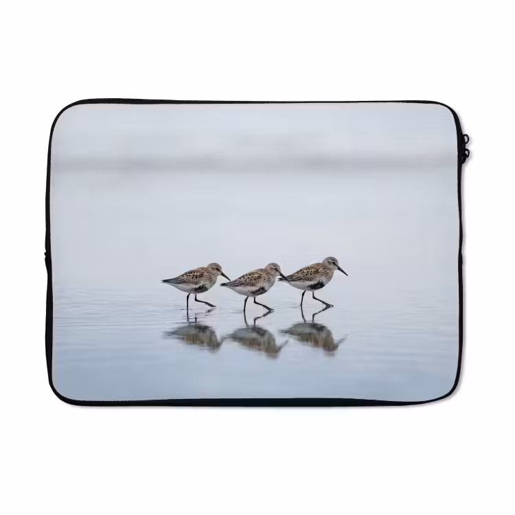 Laptophoes - Vogels - Water - Grijs — 5