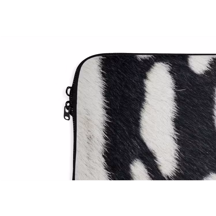 Laptophoes - Zebra - Vacht - Klassiek - Zwart - Wit — 6