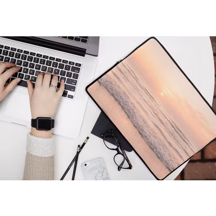 Laptophoes - Zon - Strand - Roze — 3