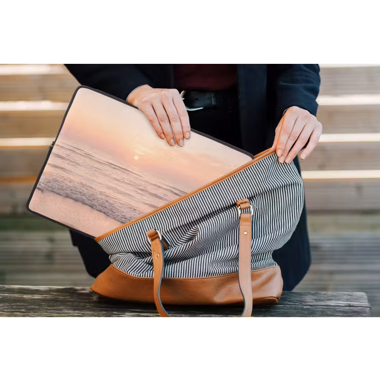 Laptophoes - Zon - Strand - Roze — 4