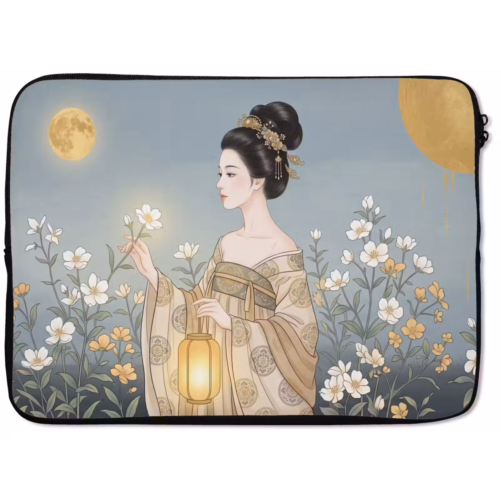 Laptophoes - Aziatisch - Vrouw - Kimono — 1