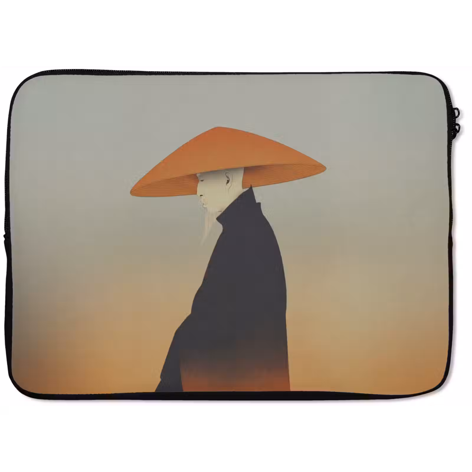 Laptophoes - Minimalistisch - Silhouet - Oranje — 1