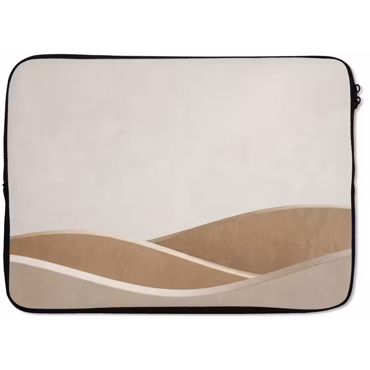 Laptophoes - Abstract - Golven - Modern - Beige — 1