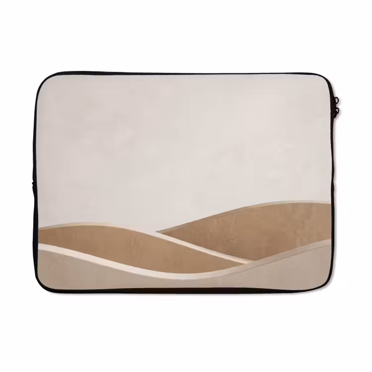 Laptophoes - Abstract - Golven - Modern - Beige — 5