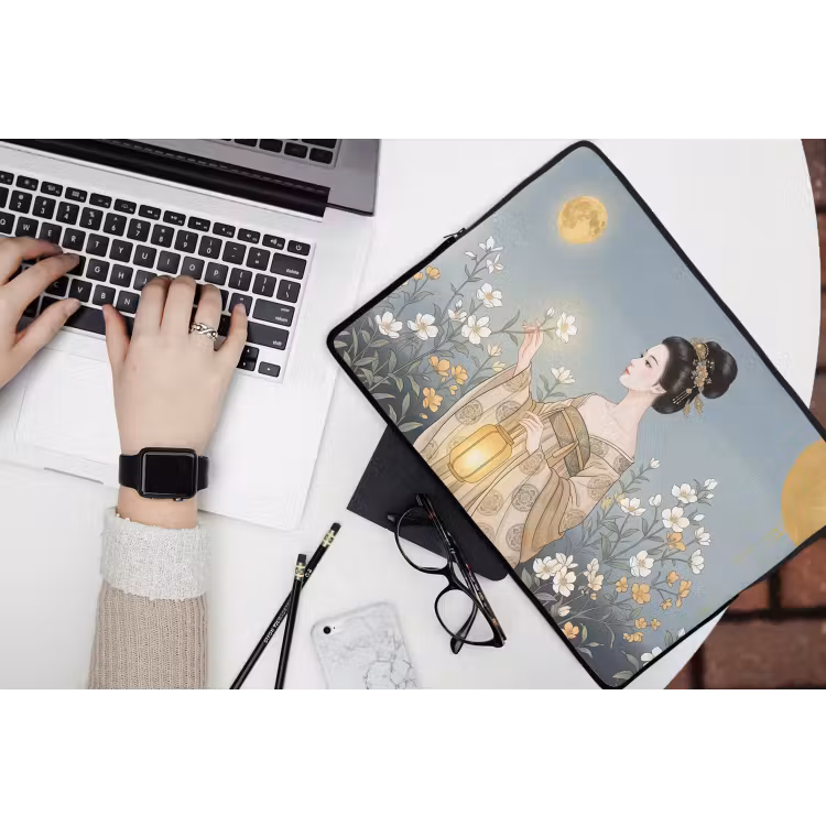 Laptophoes - Aziatisch - Vrouw - Kimono — 3