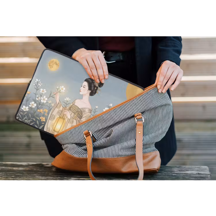 Laptophoes - Aziatisch - Vrouw - Kimono — 4