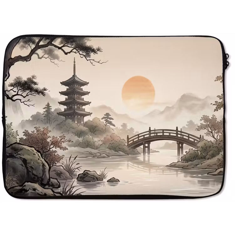Laptophoes - Azië - Landschap - Kleurrijk — 1