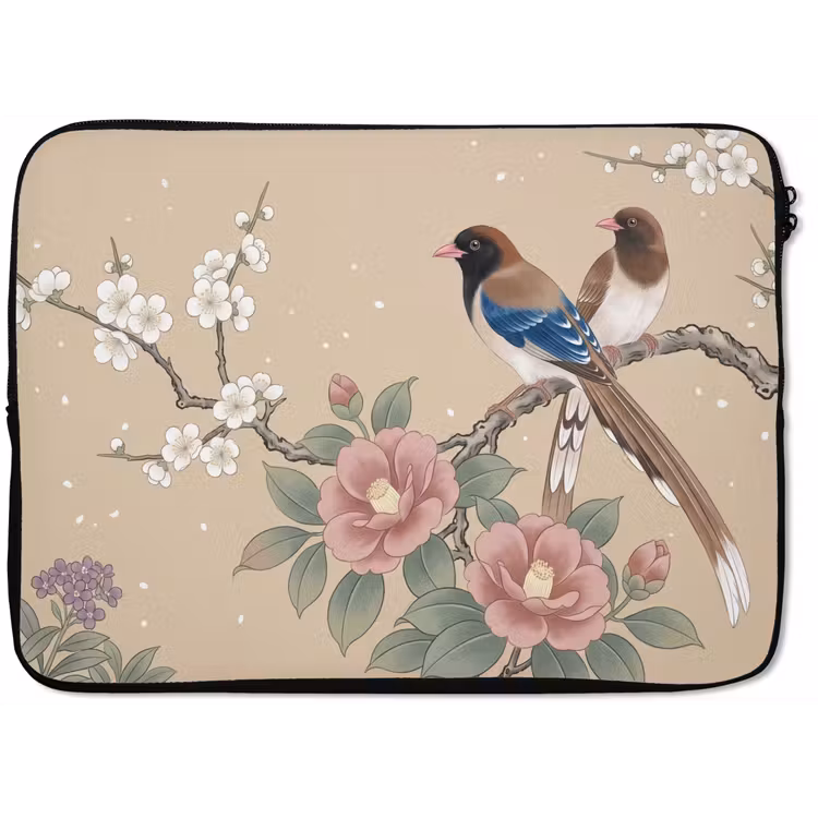 Laptophoes - Bloemen - Vogels - Bloemen — 1