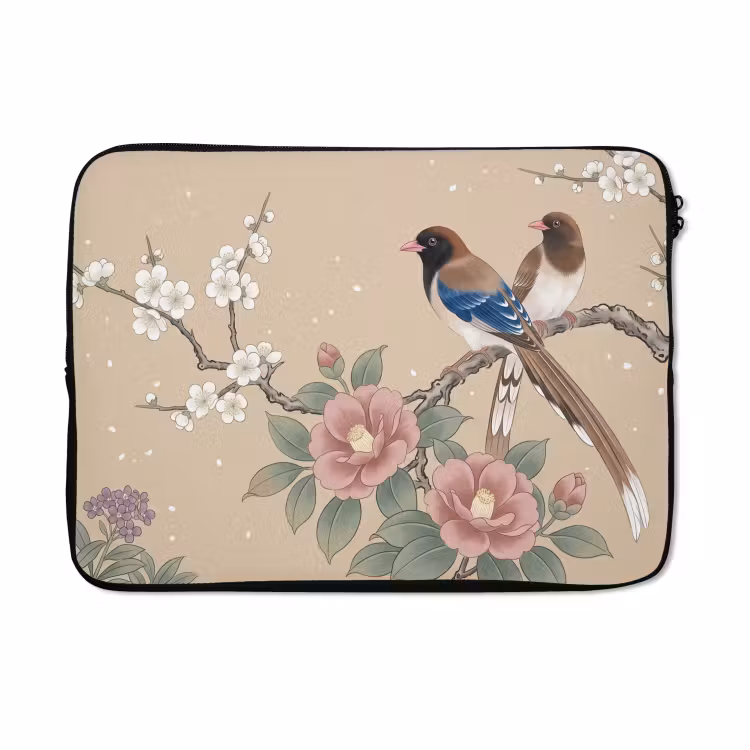 Laptophoes - Bloemen - Vogels - Bloemen — 5